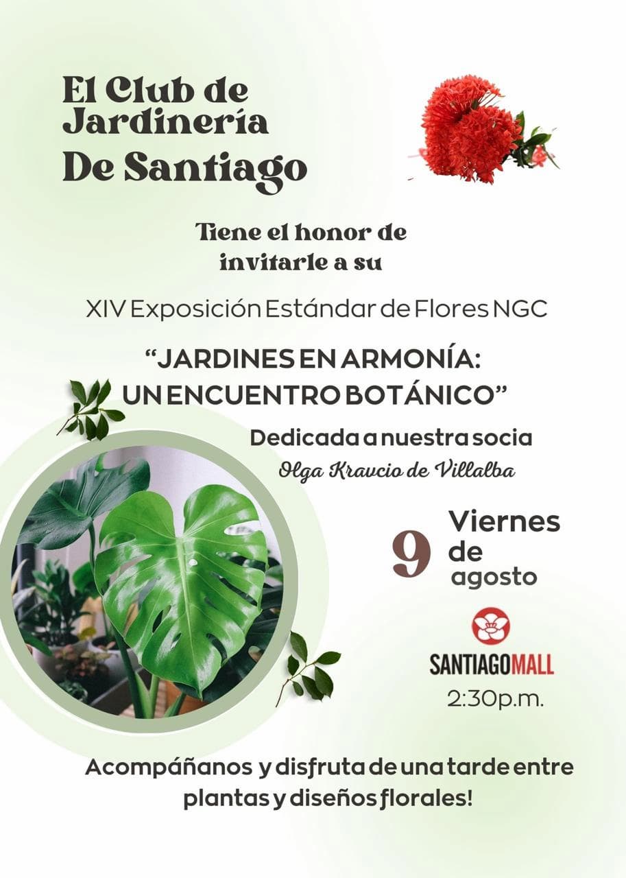 «Jardines en Armonía: Un Encuentro Botánico» – Club de Jardinería de Santiago