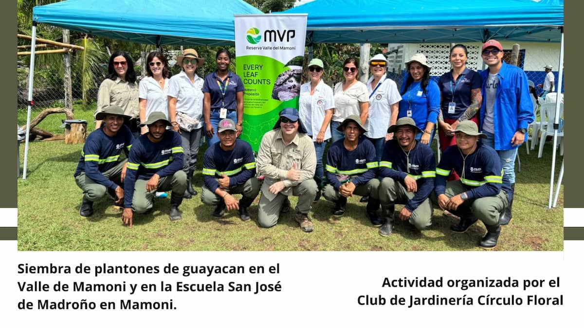 Siembra de plantones de guayacán en Mamoni – Club de Jardinería Círculo Floral