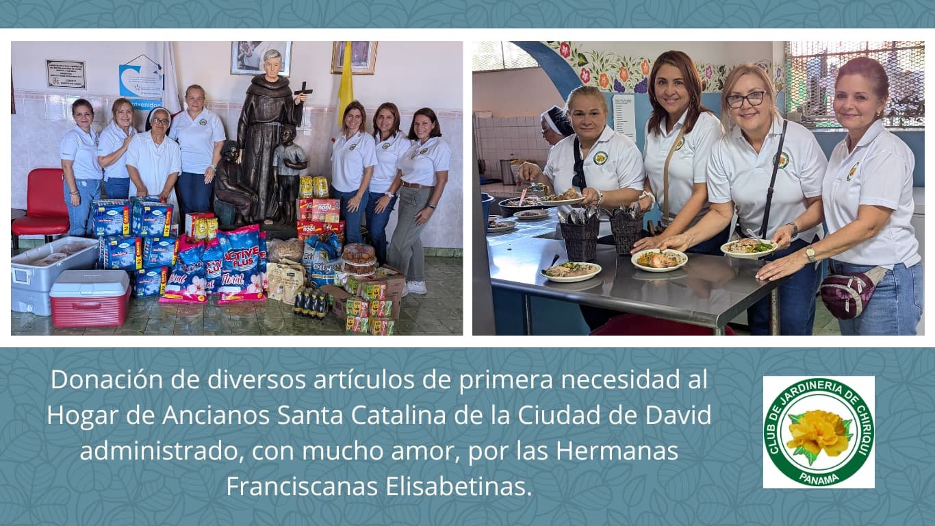 Donación a Hogar de Ancianos Santa Catalina – Club de Jardinería de Chiriquí