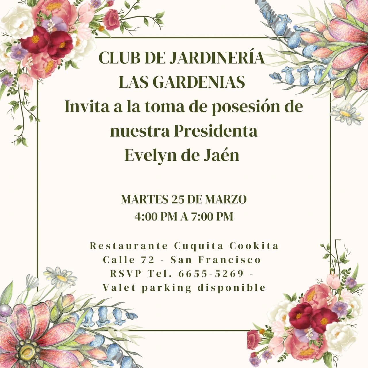 Toma de Posesión – Club de Jardinería Las Gardenias